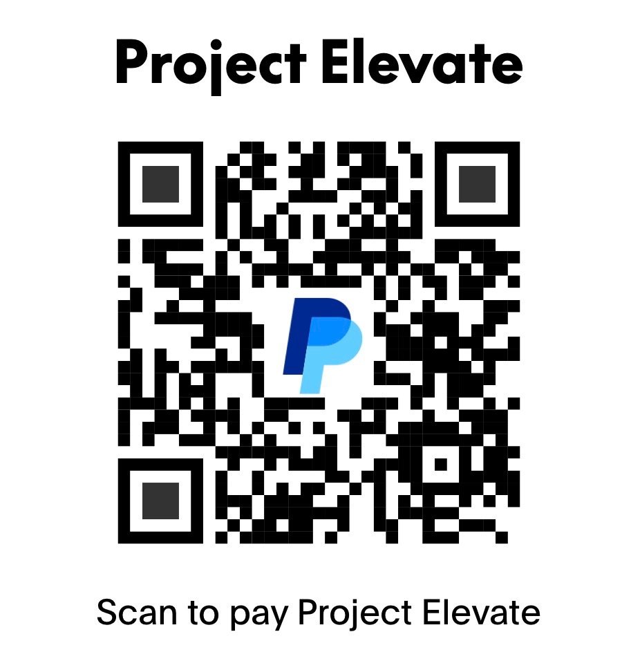 PayPal QR Code for Project Elevate Donations